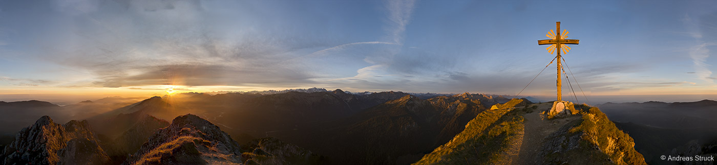 Die Ammergauer Alpen im schönsten Licht